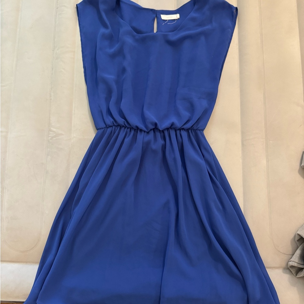 Lush Blue Sleeveless Dress